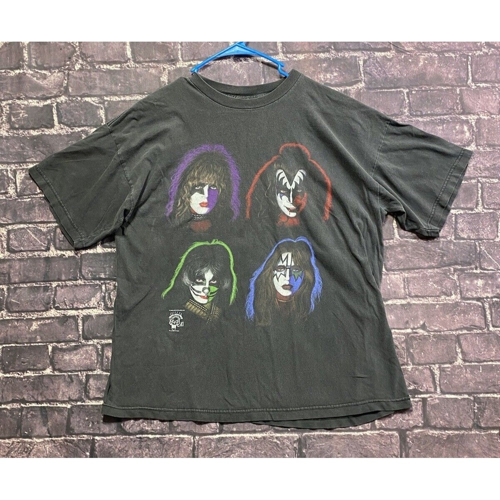 VTG KISS 1996 Kiss Army Catalog Cronies Tee Shirt Mens XL 80s Metal Rock Band‎